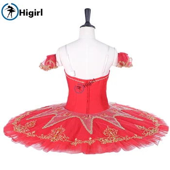 Yetişkin profesyonel tutu kırmızı kadın klasik bale tutu kostümleri lacivert Bale Tutu sahne costumesBT9067A