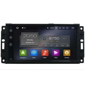 Android 10 4 + 64G Araba Multimedya DVD Oynatıcı Radyo Chrysler 300C jeep Pusula / Dodge / Grand Cherokee GPS Navigasyon stereo FM