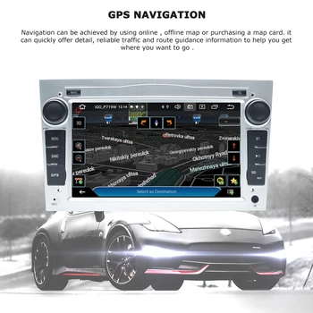 2Din Android 10 Araba Için Hıçbır DVD Oynatıcı Opel Corsa D C Zafira B Vivaro Vectra C Astra H G J Meriva Multimedya GPS Navigasyon Radyo