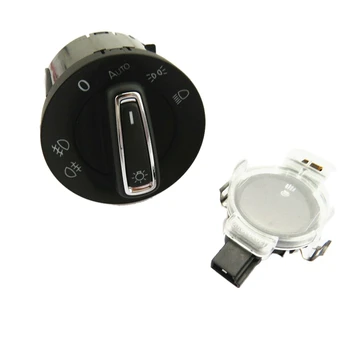 Araba yağmur sensörlü ışık sensörü ve otomatik far anahtarı ve kablo sabit kutusu Golf 7 MK7 81D955547 5GG941431D