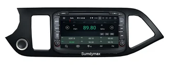 8 inç Android 10.0 araba dvd oynatıcı Kıa Sabah Picanto için araç multimedya gps navigasyon ses stereo DSP wifi carplay