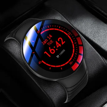 E-3 akıllı saat Erkekler Tam Dokunmatik Ekran Özel İzle Dial IP68 Su Geçirmez Android IOS ıçin Yeni Smartwatch Spor Spor Izci
