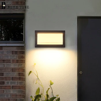 Modern LED duvar ışık için açık su geçirmez Villa avlu ışık balkon teras koridor koridor duvar ışık ev dekor aydınlatma