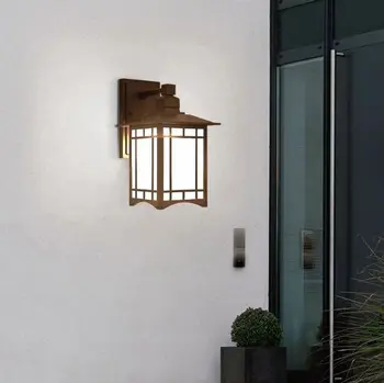 Dış duvar lambası Çin tarzı basit villa mağaza su geçirmez ve nem geçirmez alüminyum LED lamba balkon duvar lambası