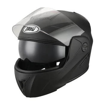 Ücretsiz Kargo NOKTA Yukarı Çevirmek Motosiklet Kask Çift Saçakları Yarış Modüler Çift Lens Tam Yüz Motokros Kaskları Kasko 0
