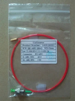 5 adet fiber optik Kolimatör C-Lens FC / APC SM MM 850nm FC APC pigtail 1mtr 0.9 mm ücretsiz kargo ELINK