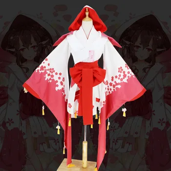 2020 Tam Kollu Kimono Japon Tarzı Oyun Onmyoji SR Kahraman Cosplay Kadınlar İçin Sahne Cosplay Kostüm Cosplay Takım Elbise Kumaş Çünkü