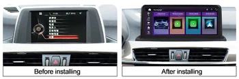 10.25 inç kafa ünitesi Araba Multimedya Kablosuz Apple CarPlay Android oto BMW X1 E84 F48 2009-2017 İDrive CIC NBT sistemi