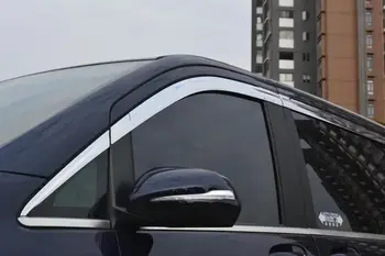 ABS Krom plastik Pencere Visor Vent Shades Güneş Yağmur Guard araba aksesuarları Mercedes Benz vito 2016-2020 Için