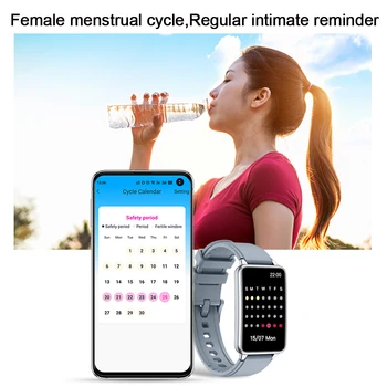 2021 akıllı saat Erkekler 1.57 inç Tam Dokunmatik nabız monitörü Spor Spor IP67 Su Geçirmez Bluetooth Cevap Çağrı Smartwatch Kadınlar