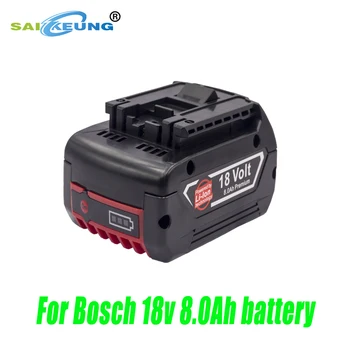 Bosch değiştirin Şarj Edilebilir 18650 Pil 18V8000mAh Akülü Güç Aracı BAT609 BAT610 BAT618 BAT619 Lityum Pil