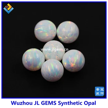 (50 adet) Ücretsiz Kargo Beyaz Yangın Opal 7mm Opal Boncuk Toptan Fiyat İçin Tam Delinmiş İle