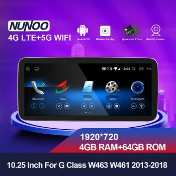Nunoo 10.25 12.3 İnç 4.5 4.7 5.0 NTG Araba Multimedya Oynatıcı Mercedes Benz G Sınıfı W463 W461 2013-2018 4 GB 64 GB Kamera İle