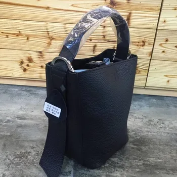 Yaz Mini Kova Çanta 100 % hakiki deri çantalar Kadın Çanta Tasarımcısı Moda Küçük omuz askılı çanta Kadın Tote Çanta