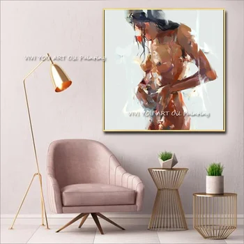 Modern soyut Seksi çıplak kadın modern tuval yağlıboya soyut sanat ev süsleme duvar tablosu otel lobisinde