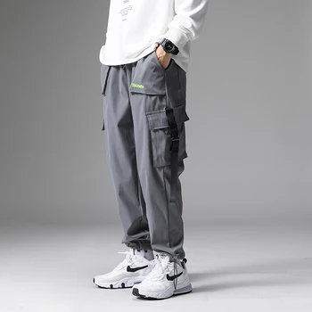Erkek Kargo Pantolon Eşofman Altı 2021New Harem Pantolon Erkek Streetwear Moda Rahat koşu pantolonları Harajuku Hip Hop Pantolon
