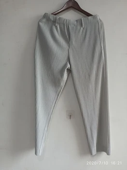 ZCSMLL / erkek giyim Japon streç kat kumaş ınce tarzı gevşek geniş bacak pantolon düz pilili rahat pantolon erkek Y3059
