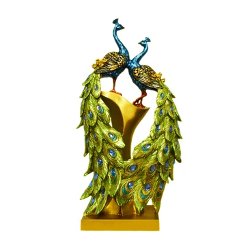Tavuskuşu Heykelcik Minyatürleri Kabine Ev Dekorasyon Heykeli Süsleme Düğün doğum günü hediyesi Ev Sanat Zanaat
