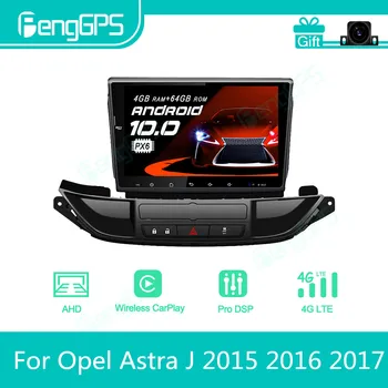 Opel Astra J 2016 2017 için Android Araba Radyo Stereo Multimedya Oynatıcı 2 Din Autoradio GPS Navigasyon PX6 Ünitesi Ekran