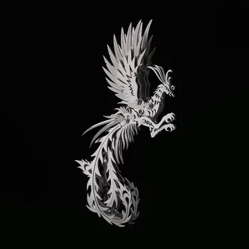 200 Pcs + DIY Metal Montaj Modelleri Oryantal Mitolojik Yaratıklar Gümüş Çin Ejderha + Phoenix Monte Bulmacalar Oyuncaklar Çocuklar İçin