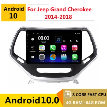 2 din 8 çekirdekli android 10 araba radyo otomatik stereo için Jeep Grand Cherokee 2016 2018 navigasyon GPS DVD Multimedya Oynatıcı
