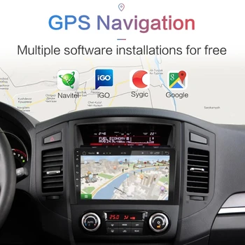 2.5 D 2Din Android 10 GİTMEK ıçin araç DVD oynatıcı Multimedya oynatıcı GPS DVD Mitsubishi Pajero V97 2006-Radyo navigasyon Radyo BT WıFı