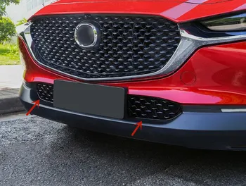 Mazda CX için-30 2019 2020 2021 ABS Krom ön ızgara kum ve taş böcek ve kemirgen önleme koruyucu net Araba styling