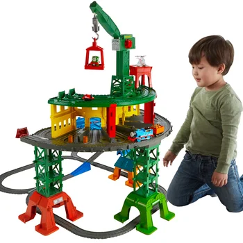 Thomas ve Arkadaşları Süper Istasyonu Parça Master Tren 100 Motorlar Üzerinde Çocuk Oyuncak Hediye Elektrikli Parça Lüks Set