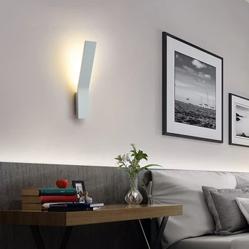 Modern İskandinav duvar lambası oturma odası yatak odası başucu duvar lambası çalışma odası merdiven boşluğu duvar lambası yaratıcı arka plan duvar lambası