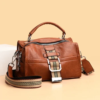 2020 kış yeni moda bayan çanta lüks tasarımcı omuzdan askili çanta trend zincir askılı çanta klasik Boston çanta kahverengi sıcak satış
