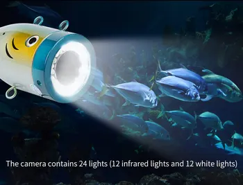 WF01B 1080 P Sualtı Balıkçılık Kamera, balık Bulucu Kamera DVR Kaydedici Su Geçirmez IP68 Sualtı Görüntüleme Sistemi ile