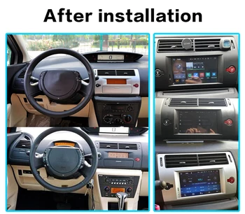 Citroen C4 Quatre Triumph için Kablosuz Carplay Android 10.0 Araba DVD Oynatıcı Multimedya GPS Navigasyon Otomatik Stereo Teyp Kafa Ünitesi