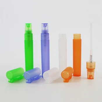 500x8 ml Seyahat Taşınabilir PP Parfüm Şişesi Sprey Şişeleri Örnek Konteynerler Atomizer Mini Doldurulabilir Şişeler Plastik Kalem Şekli