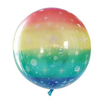 150 adet 24 inç Degrade Renk Bobble Balon Bobo Helyum Balonları Doğum Günü Partisi Düğün Dekorasyon Hava Globos