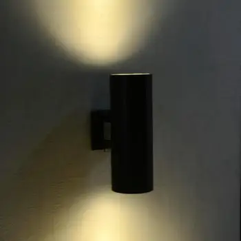 Sıcak Satış!!! Modern 2 * 10 W COB LED duvar ışık çift LED dış duvar ışık açık LED duvar lambası açık su geçirmez IP65