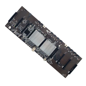 BTC X79 Çift CPU Madenci Anakart CPU Seti Desteği 9X3060 Grafik Kartı DDR3 Bellek 60Mm Mesafe Düşük Güç