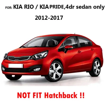 Yükseltme deri araba paspaslar Kia Rio / Pride K2 UB Sedan 2012 2013-2017 Özel ayak Pedleri otomobil halı araba kapakları