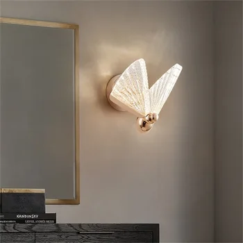 OUTELA İskandinav Yaratıcı Kelebek duvar ışıkları Aplikleri Modern LED Lambaları fikstür Dekoratif Ev için