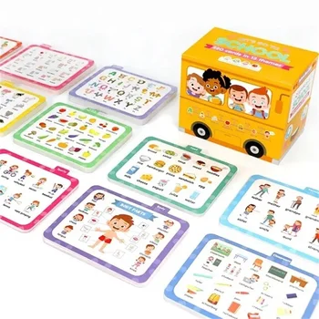 220 Bulmaca Oyunları, Erken Eğitim İngilizce Flash Kartlar, 3-6 Yaşında çocuk Aydınlanma Eğitici Oyuncaklar