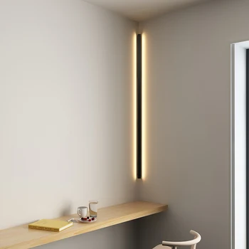 Iskandinav Minimalist yaratıcılık Köşe LED duvar Lambası Modern tasarım kapalı aydınlatma armatürü duvar ışık Oturma Odası Yatak Odası Fuaye için