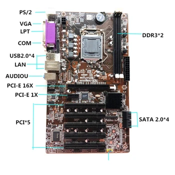 H61 DVR Anakart LGA 1155 Soket Güvenlik İzleme Endüstriyel Kontrol Anakart DDR3 1066/1333