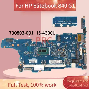 730803-001 730803-501 İçin HP Elitebook 840 G1 İ5-4300U Laptop Anakart 6050A2560201 SR1ED DDR3 Dizüstü Anakart