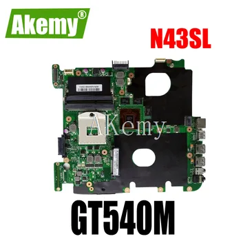 Akemy N43SL anakart asus için N43S N43SL N43SN N43SM laptop anakart test 100 % çalışma orijinal anakart