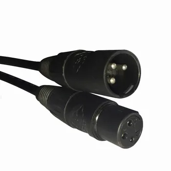 10 adet / grup 5 metre uzunluk 3-Pin sinyal bağlantısı DMX kablosu için LED Par ışık hareketli kafa ışık Dmx dj denetleyici aksesuarları