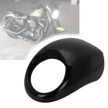 Motosiklet Başkanı ışık Maskesi Far Fairing Ön Kukuletası Çatal Dağı Için Harley Sportster Dyna FX XL 883 1200 Motor Aksesuarları