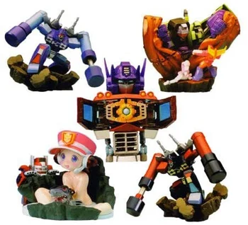 Tomy Transformers Robot Model Oyuncaklar KT Rakamlar Koleksiyon Karikatür Action Figure Optimus Prime Robot Oyuncaklar Çocuklar için Kartları ile Hediye