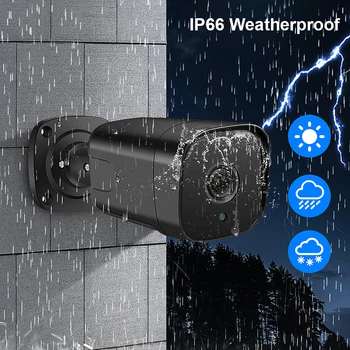 H. 265 5MP POE NVR Kiti 4 Kamera Açık güvenlik kamerası Güvenlik Sistemi Kiti 4 K Hareket Algılama IP Video Gözetim Sistemi Seti 4CH