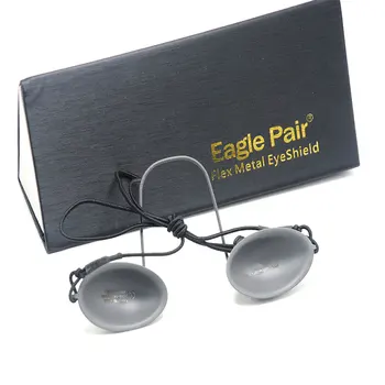 2 adet OD7 + Çelik Eyepatch Gözlük Lazer Koruma Güvenlik Gözlükleri IPL Güzellik Paslanmaz 190nm-14000nm