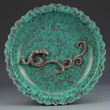 Qing Hanedanı (YONGZHENG:1678--1735) Panlong Tabaklı Porselen