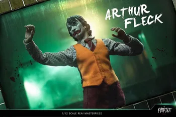 Koleksiyonu için 1/12 Ölçekli Erkek Palyaço Joker Arthur Fleck 6 